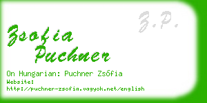 zsofia puchner business card