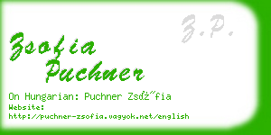 zsofia puchner business card